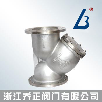 不锈钢美标Y型法兰过滤器YG41W-150LB